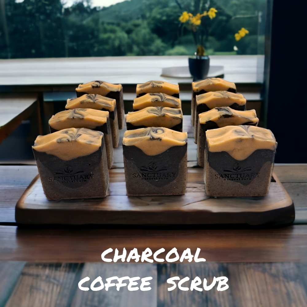 Charcoal & Coffee Soap Scrub Bar